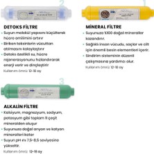 Milsuart Mineral Alkalin Detoks 3lü Su Arıtma Filtresi