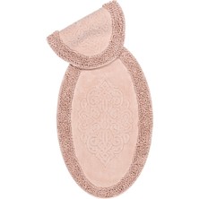 İpekçe Home 2'li Nazande Pudra Pamuklu Klozet Takımı