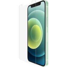 KZY Apple iPhone 12 Mini Kılıf Şeffaf Airbag Antishock Köşe Korumalı Silikon Kapak + Temperli Ekran Koruyucu Cam Set