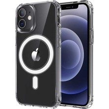 CoverZone Apple iPhone 12 Mini Kılıf Wireless Silikon Kapak Şeffaf