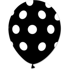 Massa Balon Beyaz Puantiyeli