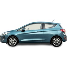 Blue Ford Fiesta Krom Cam Çıtası 8 Parça 2009-2018 Paslanmaz Blue-Oto