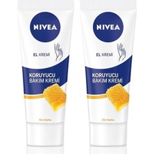 Nivea Bal Mumu ve Gül Kokulu Bakım Kremi 75 ml x2