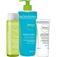 Bioderma Bakım Seti |pore Refiner Krem + Sebium Losyon + Sebium Temizleme