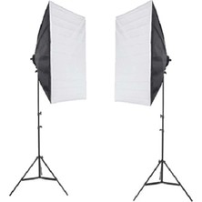 Dp 50 x 70 cm Softbox 2'li Sürekli Işık Seti Taşıma Çantalı