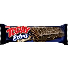 Elvan Today Extra Bitter Çikolata Kaplamalı Bol Kremalı Gofret 45 gr x 24'lü
