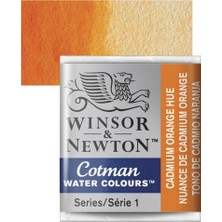 Winsor & Newton : Cotman Sulu Boya : Yarım Tablet : Cadmium Orange Hue 090