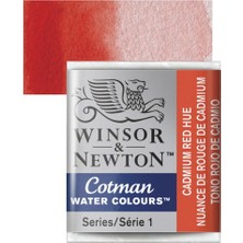 Winsor & Newton : Cotman Sulu Boya : Yarım Tablet : Cadmium Red Hue 095