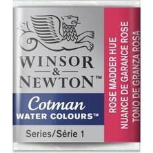 Winsor & Newton : Cotman Sulu Boya : Yarım Tablet : Rose Madder Hue 580