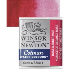 Winsor & Newton : Cotman Sulu Boya : Yarım Tablet : Rose Madder Hue 580