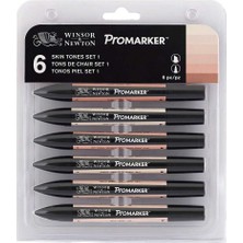 Winsor & Newton : Promarker Ten Renkleri Seti 6 Renk