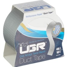 UGR Duct Tape Takviye Tamir Bandı Çok Amaçlı Onarım Bant 48 mm x 10 m (Gri)