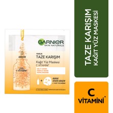 Garnier Taze Karışım C Vitamini Kağıt Yüz Maskesi