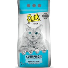 Quik Marsilya Sabunlu İnce Topaklaşan Kedi Kumu  5 lt