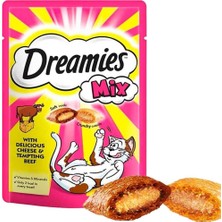 Dreamies Mix Sığır Etli ve Peynirli Kedi Ödülü 60 gr (12 Adet)