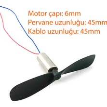 Mikro Fırçasız Motor Pervane Seti Motor 4 Adet Düz Pervane 2 Adet Ters Pervane 2 Adet Drone RC Helikopter İçin