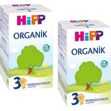 Hipp 3 Organik Devam Sütü 600 gr 2'li