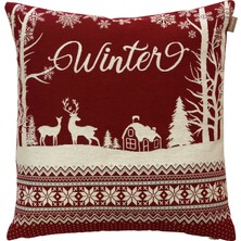 Belıeve Winter Mery Goblen KIRLENT45*45 cm
