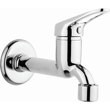 Yayke Aç Kapa Perletörlü Uzun Musluk Tuvalet Bahçe Çeşme Balkon Lavabo Wc Musluğu Pirinç