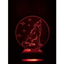 Modiwa Design Uluyan Kurt 16 Renk Gece Lambası