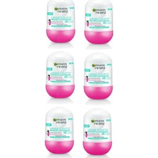 Garnier 6 Lı Set Anti - Perspirant Kadın Roll-On Deodorant - Lekesiz Koruma 50 ml 3600541928954