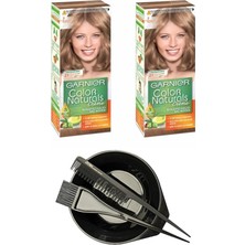 Garnier Color Naturals Saç Boyası 7 x 2+Saç Boyama Seti