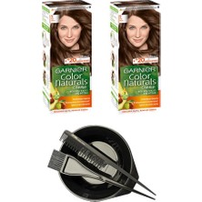 Garnier Color Naturals Saç Boyası 5 x 2+Saç Boyama Seti