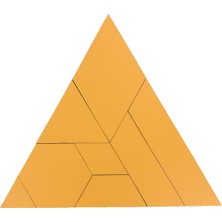 Liva Ahşap 2d Puzzle - Üçgen Tangram