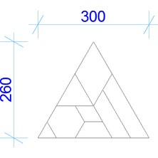 Liva Ahşap 2d Puzzle - Üçgen Tangram