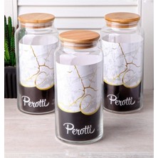 Perotti Bambu Kapaklı Kavanoz Baharatlık 1500ML 3 Adet