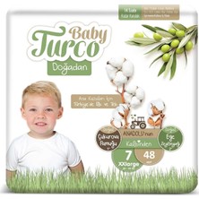 Baby Turco Doğadan 7 Numara Bebek Bezi 20-30 kg Xxlrge 48 Li