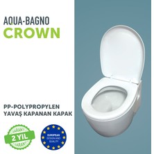 Aqua Bagno  Crown  Yavaş Kapanan Klozet Kapağı