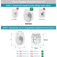 Aqua Bagno  Largo -  Yavaş Kapanan Klozet Kapağı - Duroplast