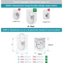 Aqua Bagno Roxy  Yavaş Kapanan Klozet Kapağı - Duroplast