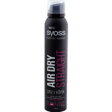 Syoss Air Dry Straight Sprey Saç Köpüğü 2 x 200 ml