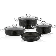 Fms Granit Eko Tencere Seti Siyah TE-5004