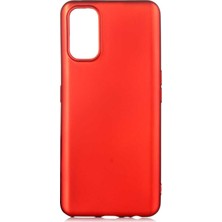 Tekno Grup Realme 7 Pro Kılıf Mat Premium Silikon Kılıf + Cam Ekran Koruyucu Kırmızı
