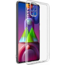 Tekno Grup Samsung Galaxy M51 Kılıf Silikon Kılıf + Cam Ekran Koruyucu Şeffaf