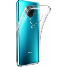 Tekno Grup Xiaomi Poco F2 Pro Kılıf Lüx Silikon Kılıf + Cam Ekran Koruyucu Şeffaf