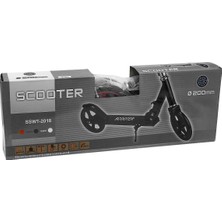 Can İthalat 2 Tekerlekli Metal Scooter Siyah-Beyaz