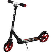 Can İthalat 2 Tekerlekli Metal Scooter Siyah-Beyaz