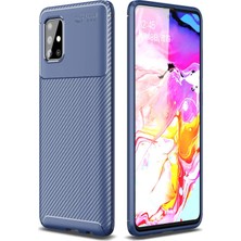 Hesaplı Dünya Samsung Galaxy A51 Kılıf A515F Esnek Tpu Silikon Lacivert