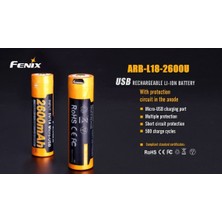 Fenix ARB-L18-2600 Mah USB Şarjlı Pil