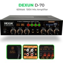 Dexun D-70 60W 100 Volt Mıxer Amplıfıer