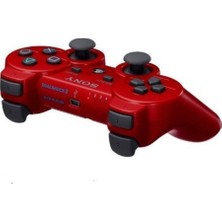 Sony Ps3 Joystick Ps3 Kol  Kırmızı Şarj Kablosu Ile Birlikte