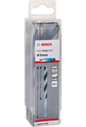 Bosch - Hss-Pointeq Metal Matkap Ucu 9,0 mm 10'lu