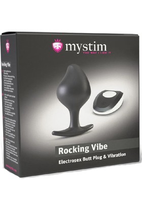 Mystim Rocking Vibe S E-Stim Elektro Butt Plug ve Playboy Masaj Yağı