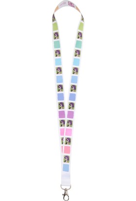 Mor Çatı Mor Saçlı Kız Kart Askı İpi 2 x 45 cm 10'lu