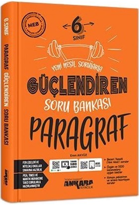 Ankara Yayıncılık Ankara Yayınları 6. Sınıf Güçlendiren Paragraf Soru Bankası