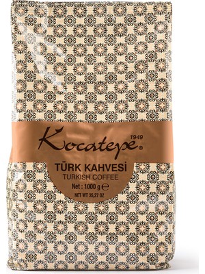Kocatepe Türk Kahvesi 1 kg - Türkiye Menşeli %100 Arabica, Doğal Taş Değirmenle Öğütülmüş, Zengin Aromalı ve Lezzetli